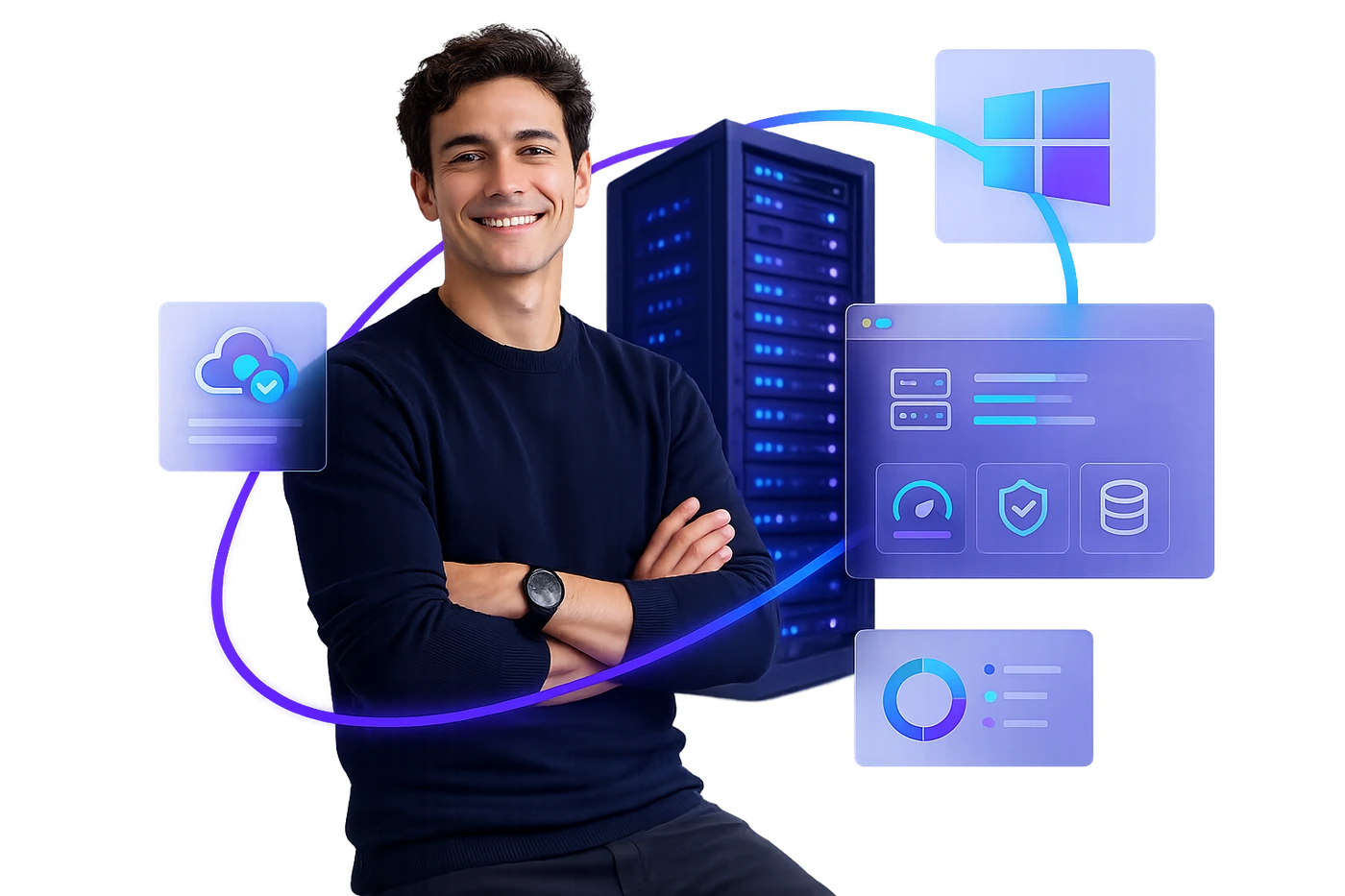 Windows hosting specialist with server management tools