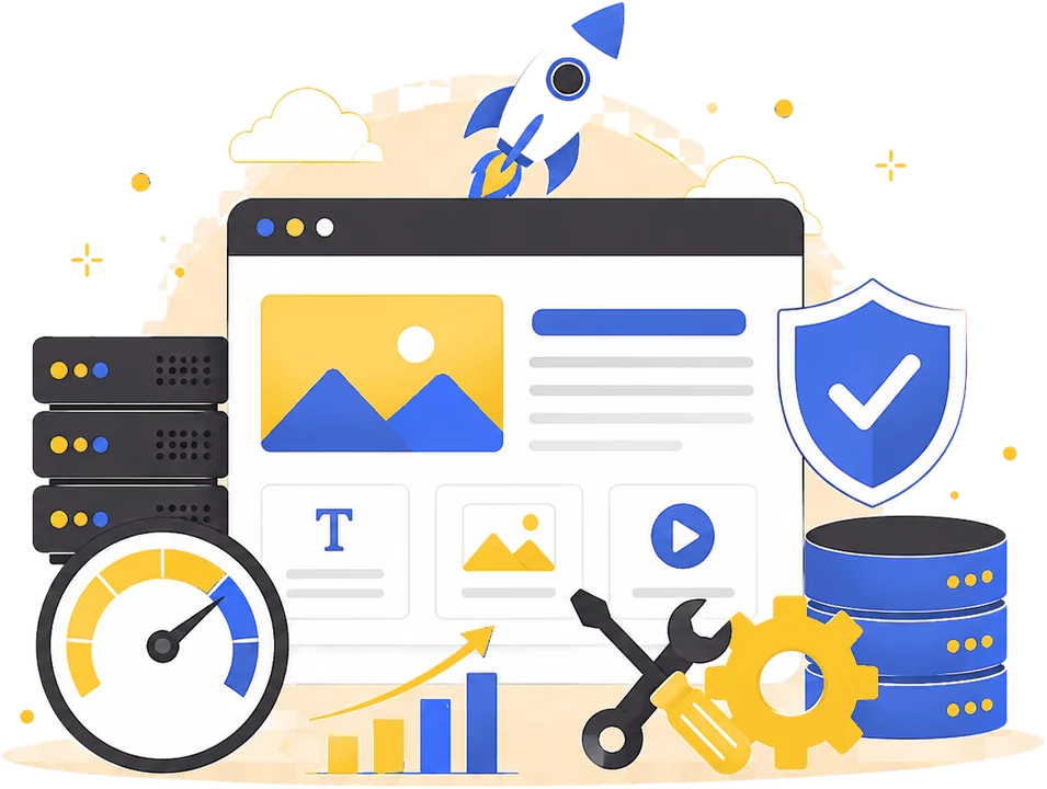 LinkYouHost service management illustration
